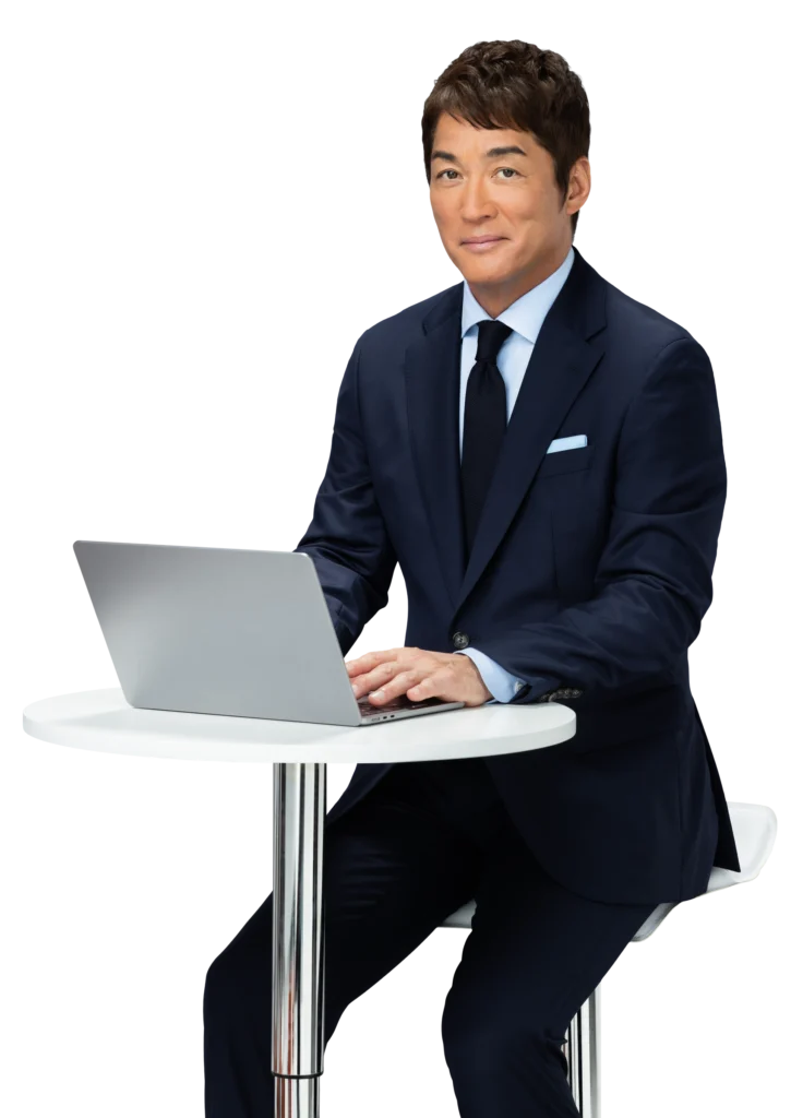 相談前の資料整理を案内する長嶋一茂さん